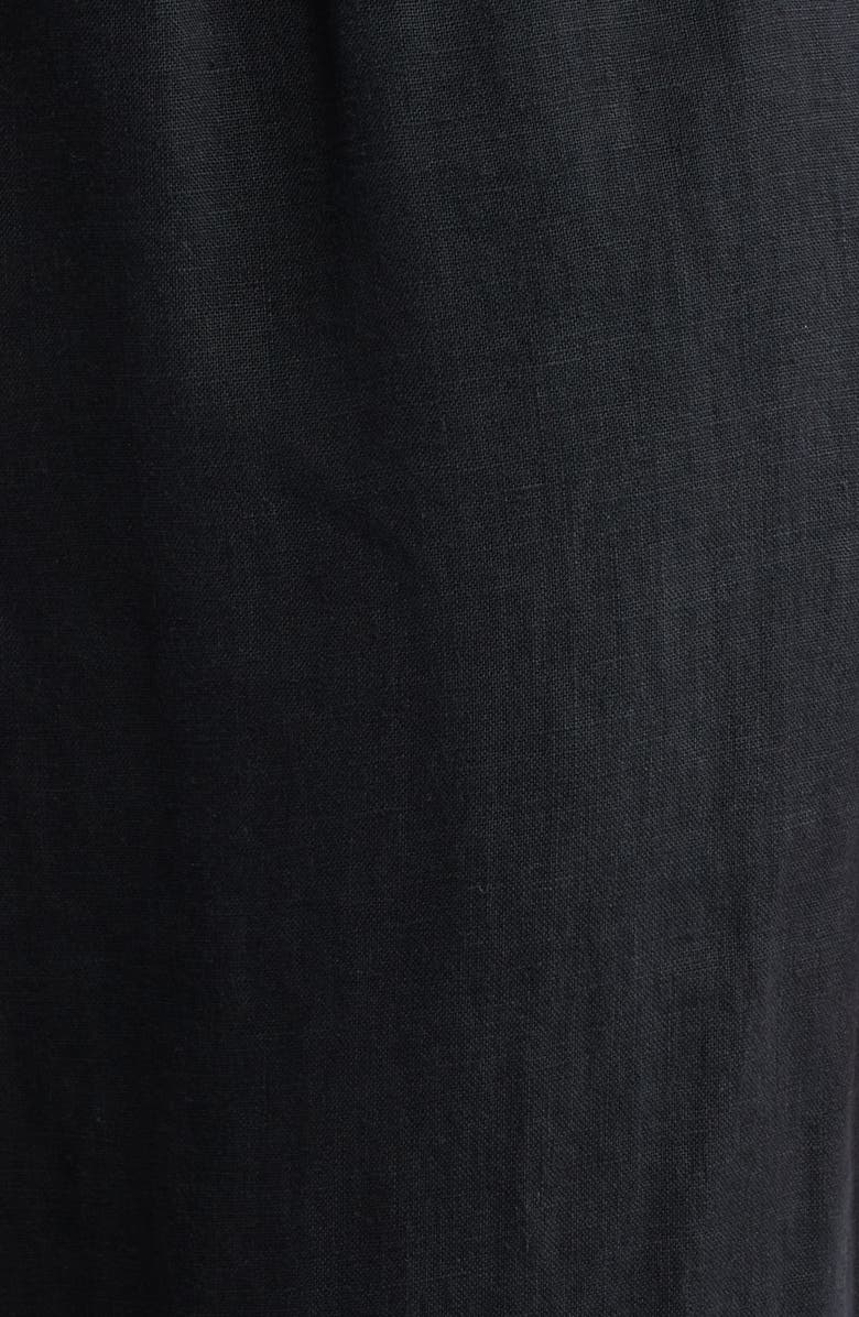 Caslon<sup>®</sup> Tapered Linen Pants, Alternate, color, Black