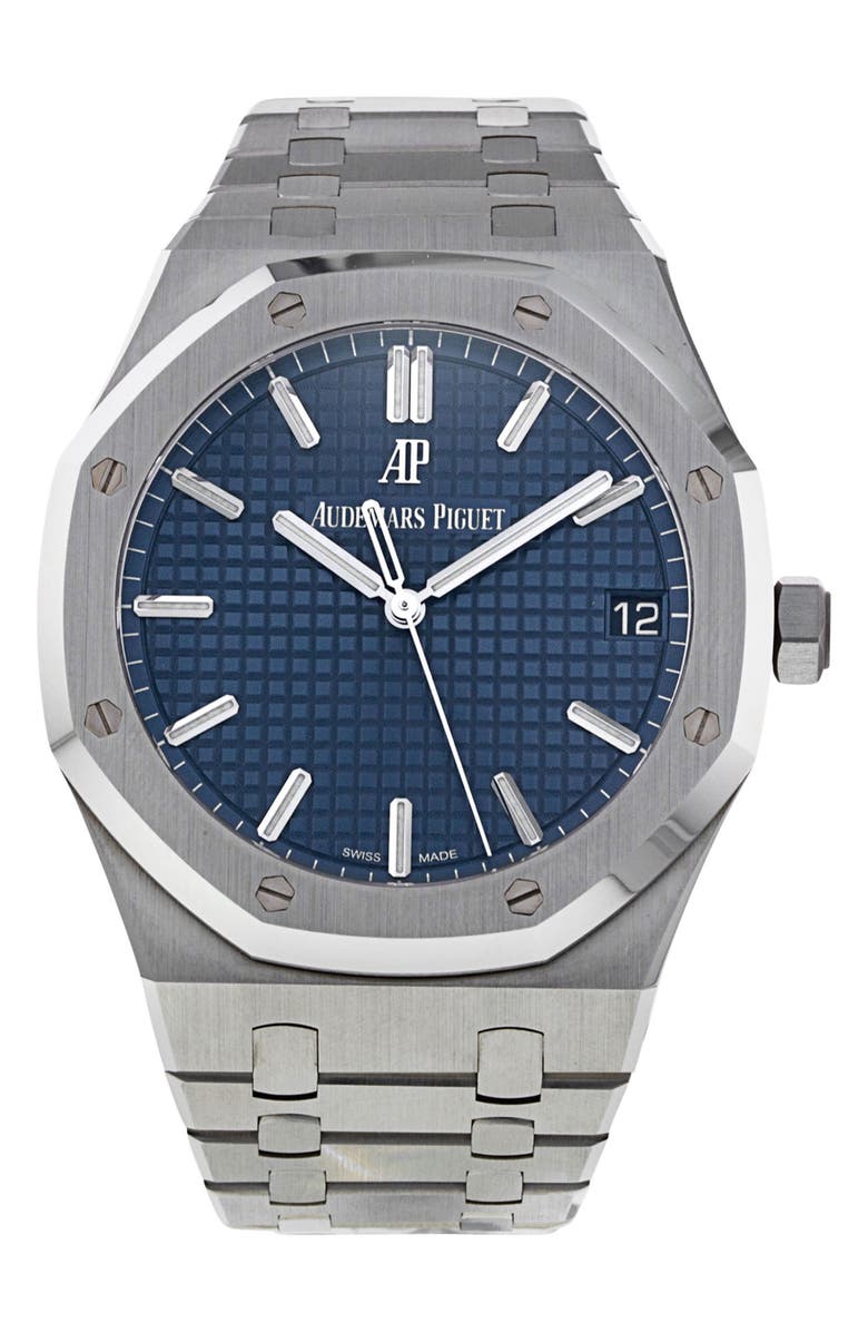 Watchfinder & Co. Audemars Piguet Preowned Royal Oak Bracelet Watch, 41mm, Main, color, 
