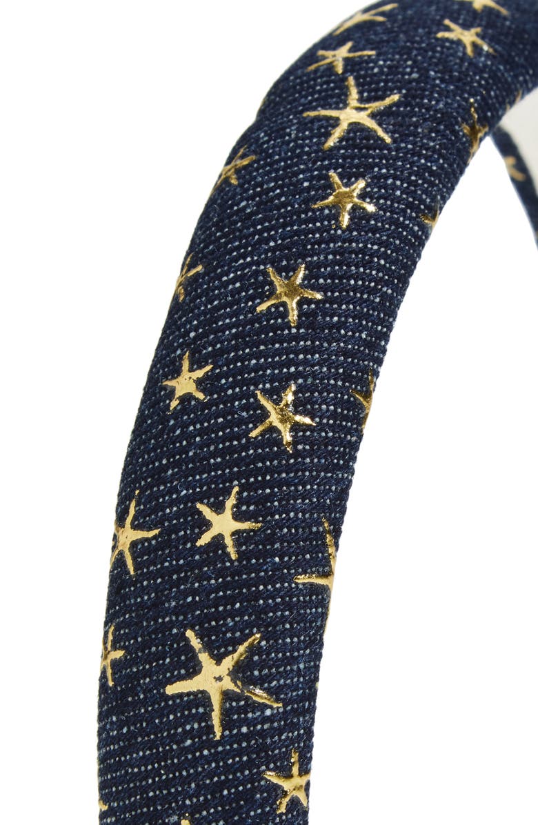 Cara Kids' Star Denim Headband, Alternate, color, Denim
