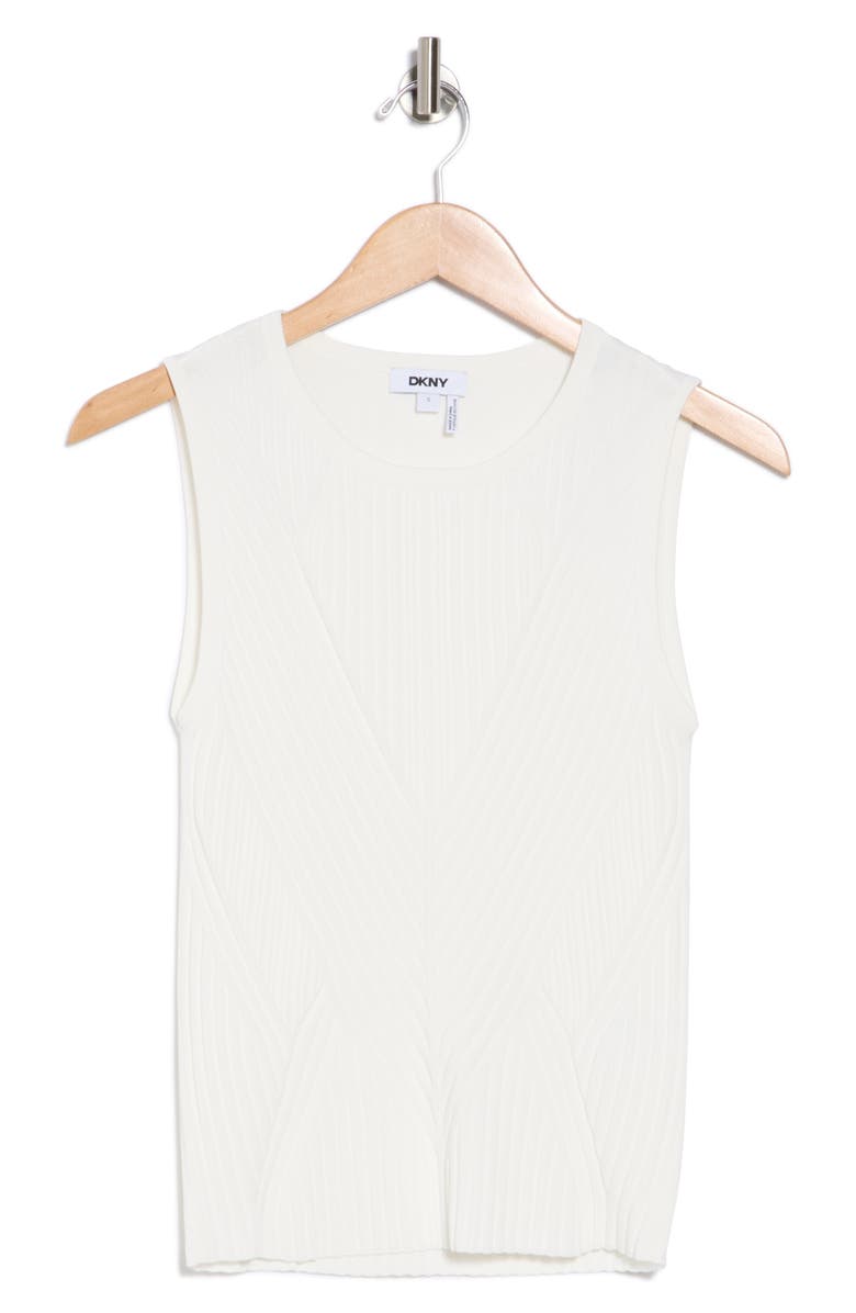 DKNY Sleeveless Sweater, Alternate, color, Ivory
