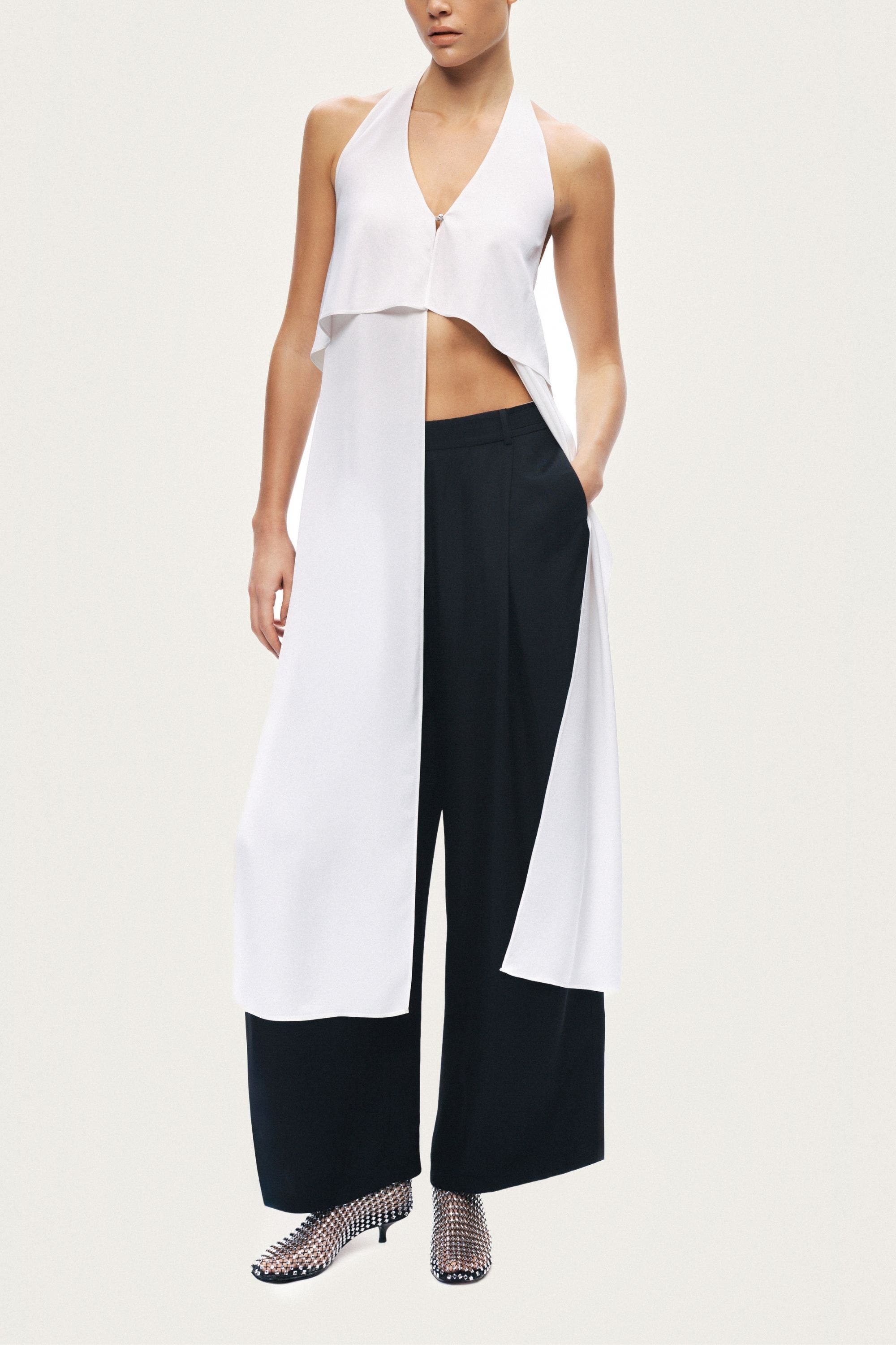 Layered Halter Blouse - image 2