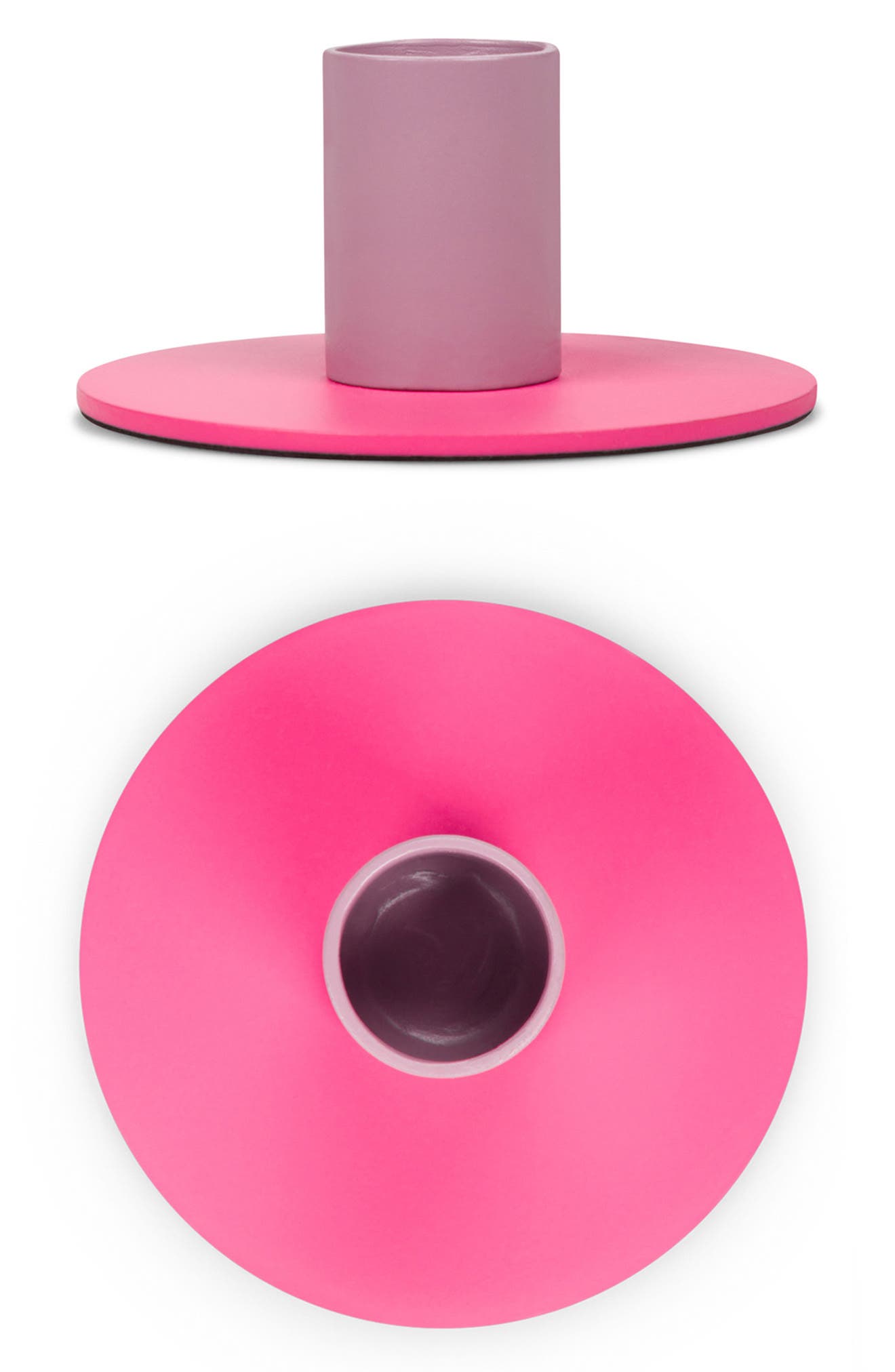 BRITISH COLOUR STANDARD Small Two Tone Candle Holder in Pink 