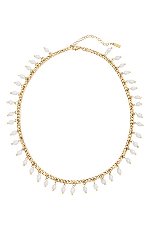 St. Moran Vicentina Freshwater Pearl Necklace In White