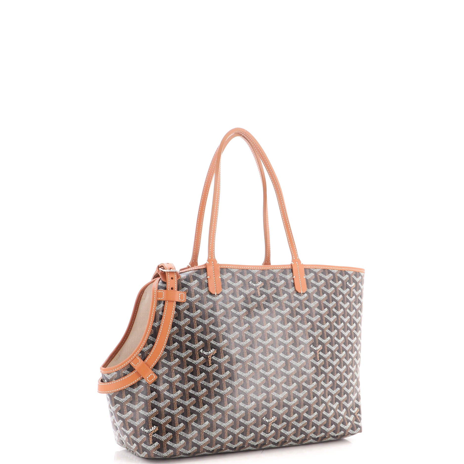Chien Gris Pet Carrier Tote Coated Canvas, Alternate, color, Black