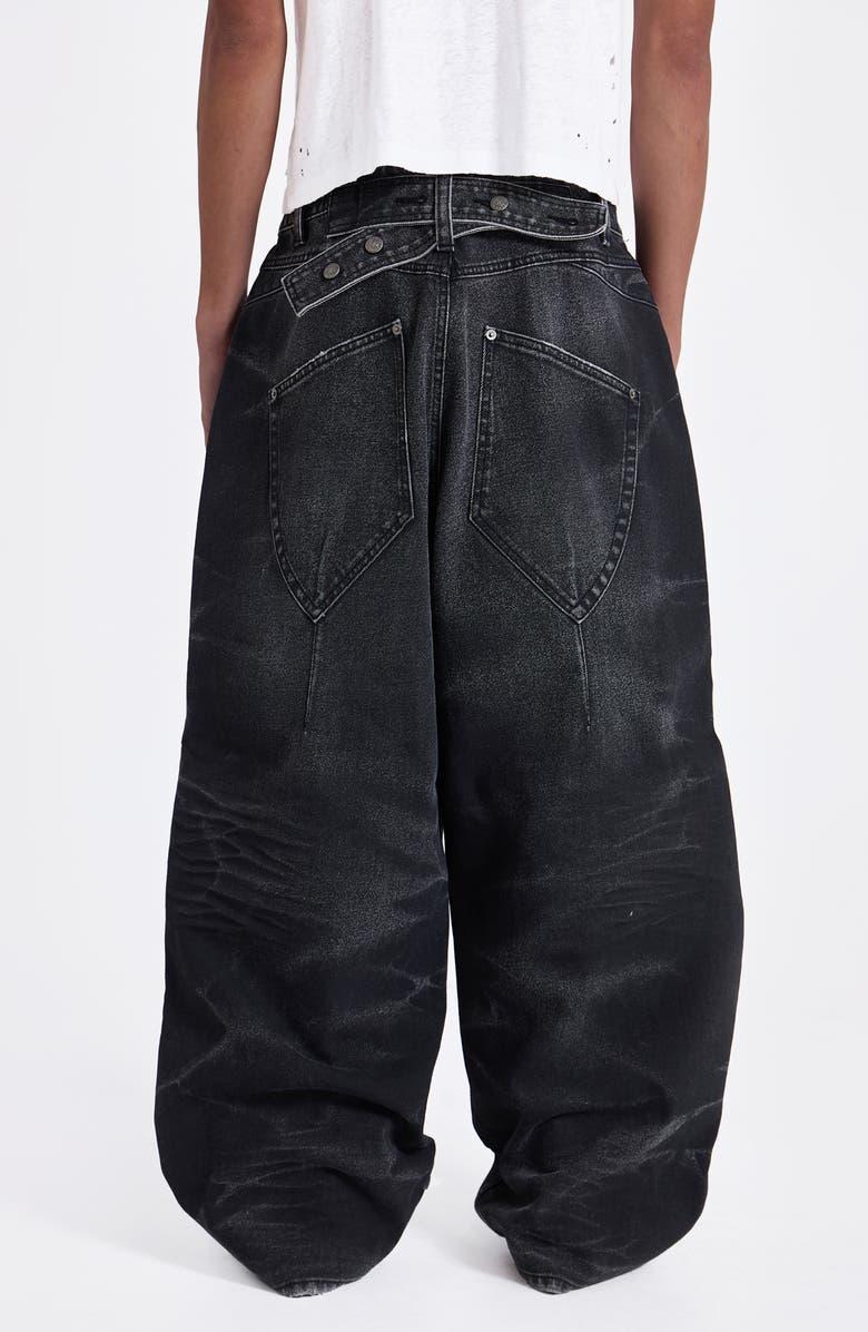 JADED LONDON Cinch Colossus XL Baggy Jeans, Alternate, color, Black