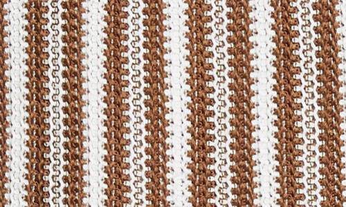 Veronica Beard Bouvier Cropped Striped Knitted Shirt