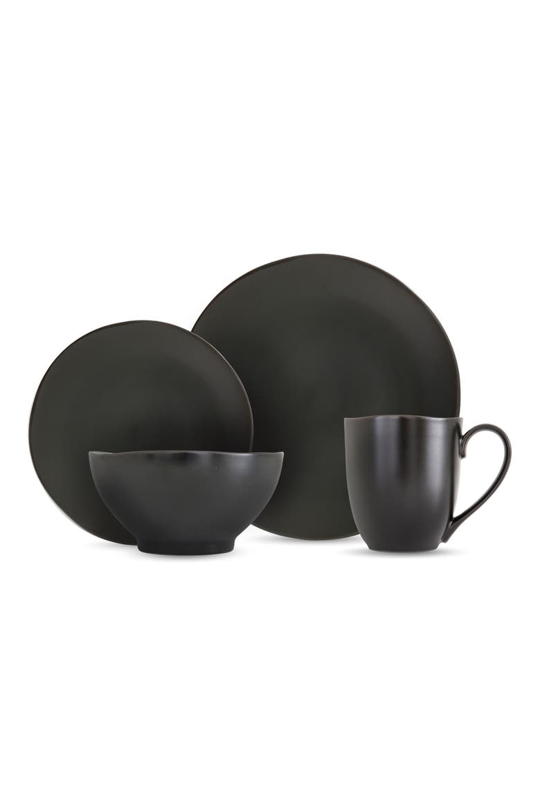Heirloom 16-Piece Dinnerware Set, Main, color, CHARCOAL