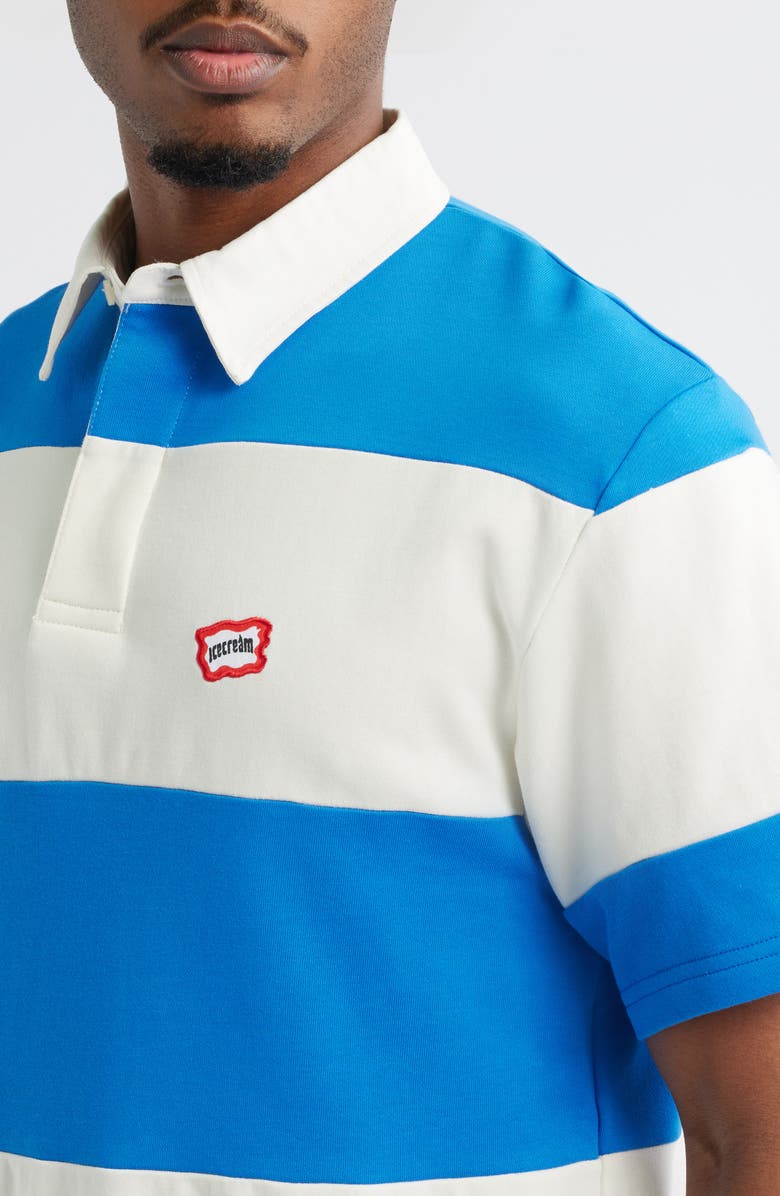 ICECREAM Boulder Stripe Polo, Alternate, color, Whisper White
