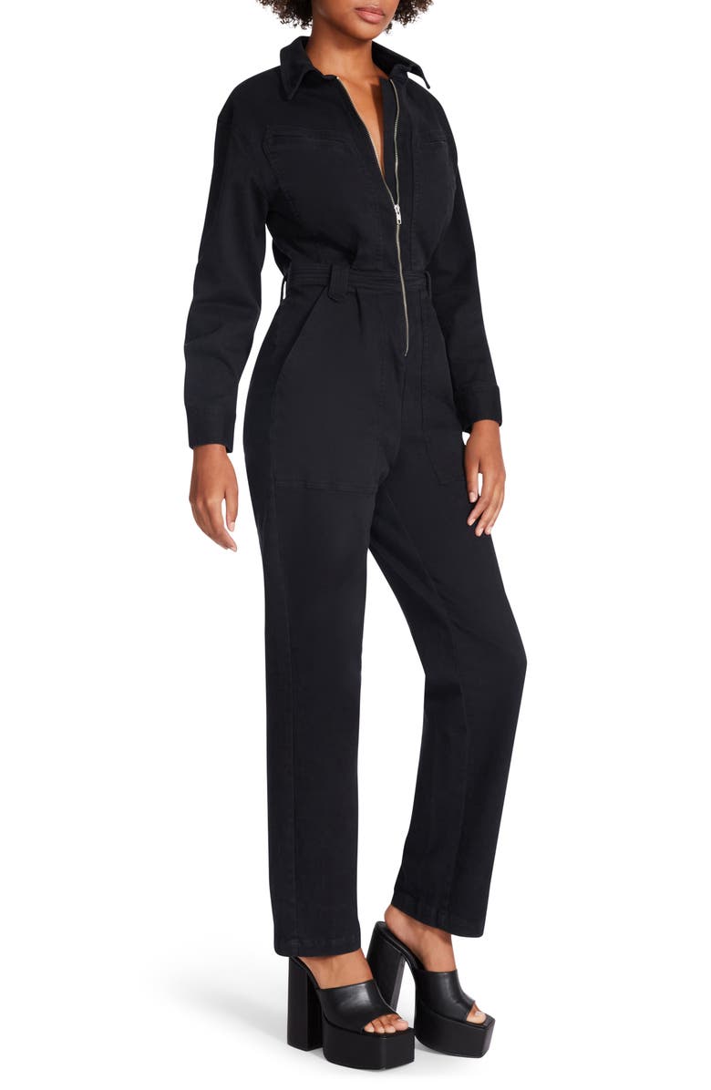 Steve Madden Orly Stretch Cotton Jumpsuit, Alternate, color,