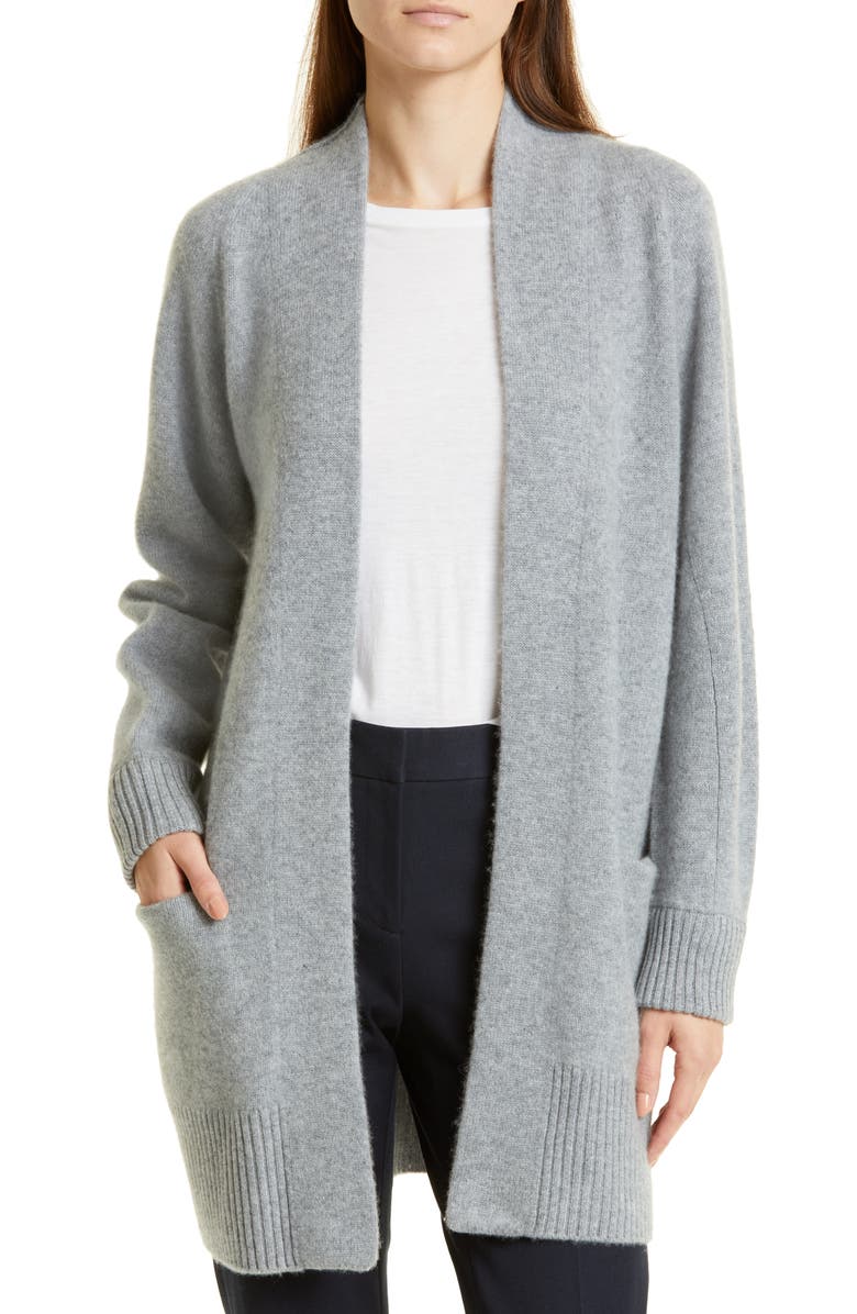 Vince Shawl Collar Cashmere Cardigan, Main, color, Med H Grey