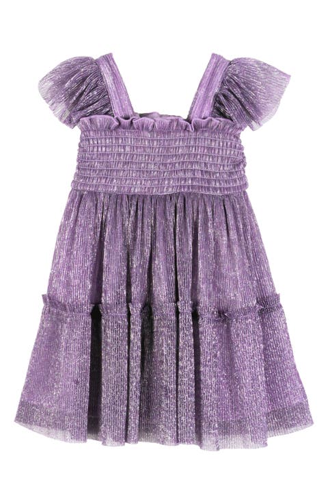 Metalllic Tiered Dress (Baby)