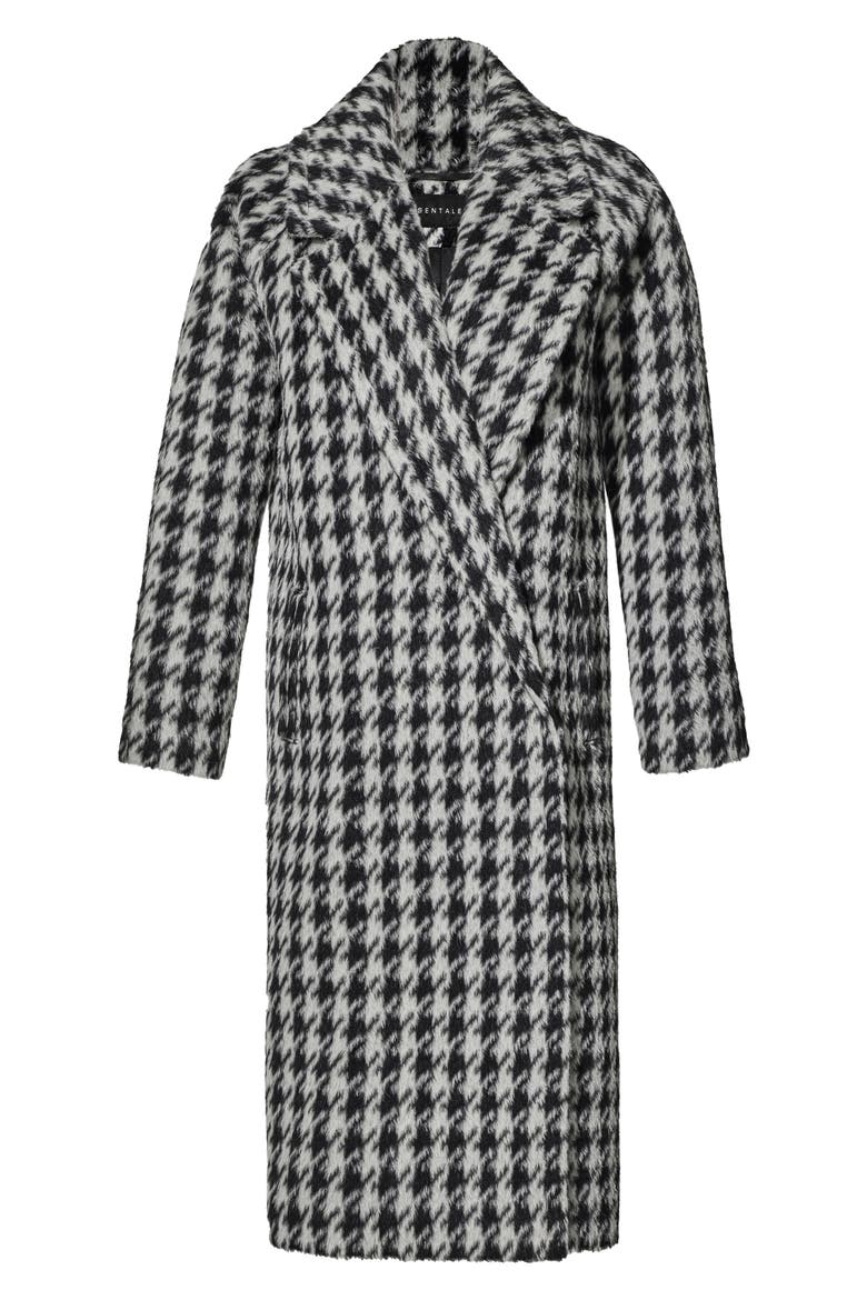 Houndstooth Alpaca Blend Coat, Alternate, color, HOUNDSTOOTH