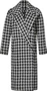 SENTALER Houndstooth Alpaca Blend Coat