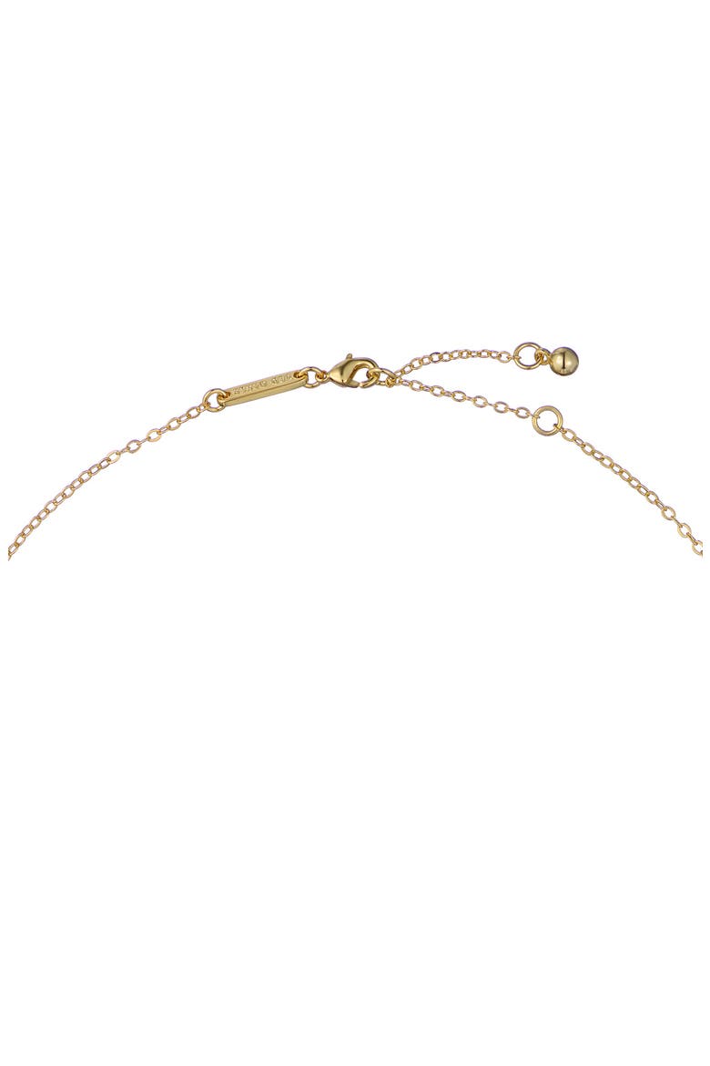 Devina Deco Groove Pendant Necklace, Alternate, color, GOLD TONE