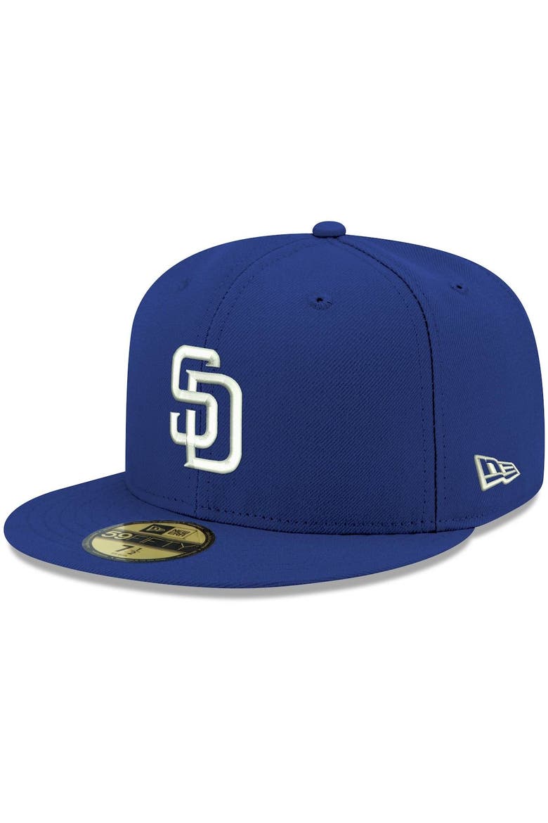 Men's New Era Royal San Diego Padres White Logo 59FIFTY Fitted Hat, Main, color, Royal