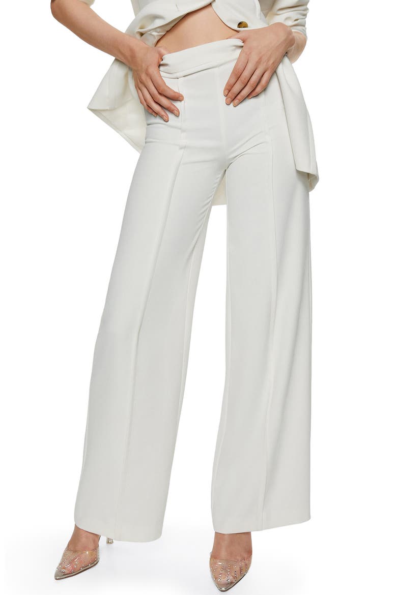 Wide Leg Suit Pants, Main, color, ECRU