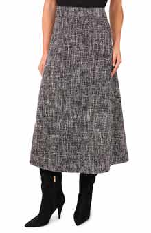 Halogen® Flare Midi Skirt