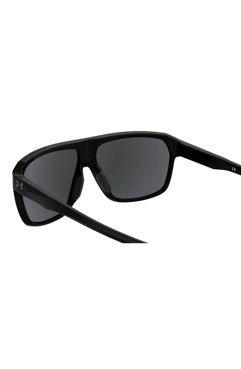 Under Armour Dominate 62mm Gradient Polarized Rectangular Sunglasses, Alternate, color,