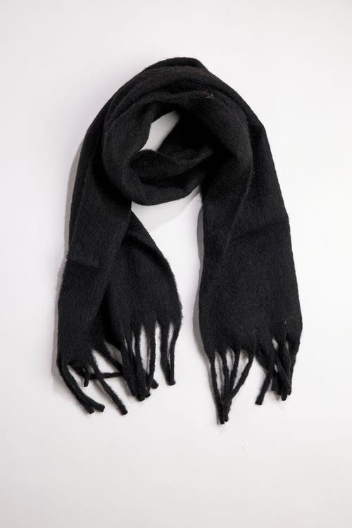 Hat Attack Cozy Solid Scarf In Black