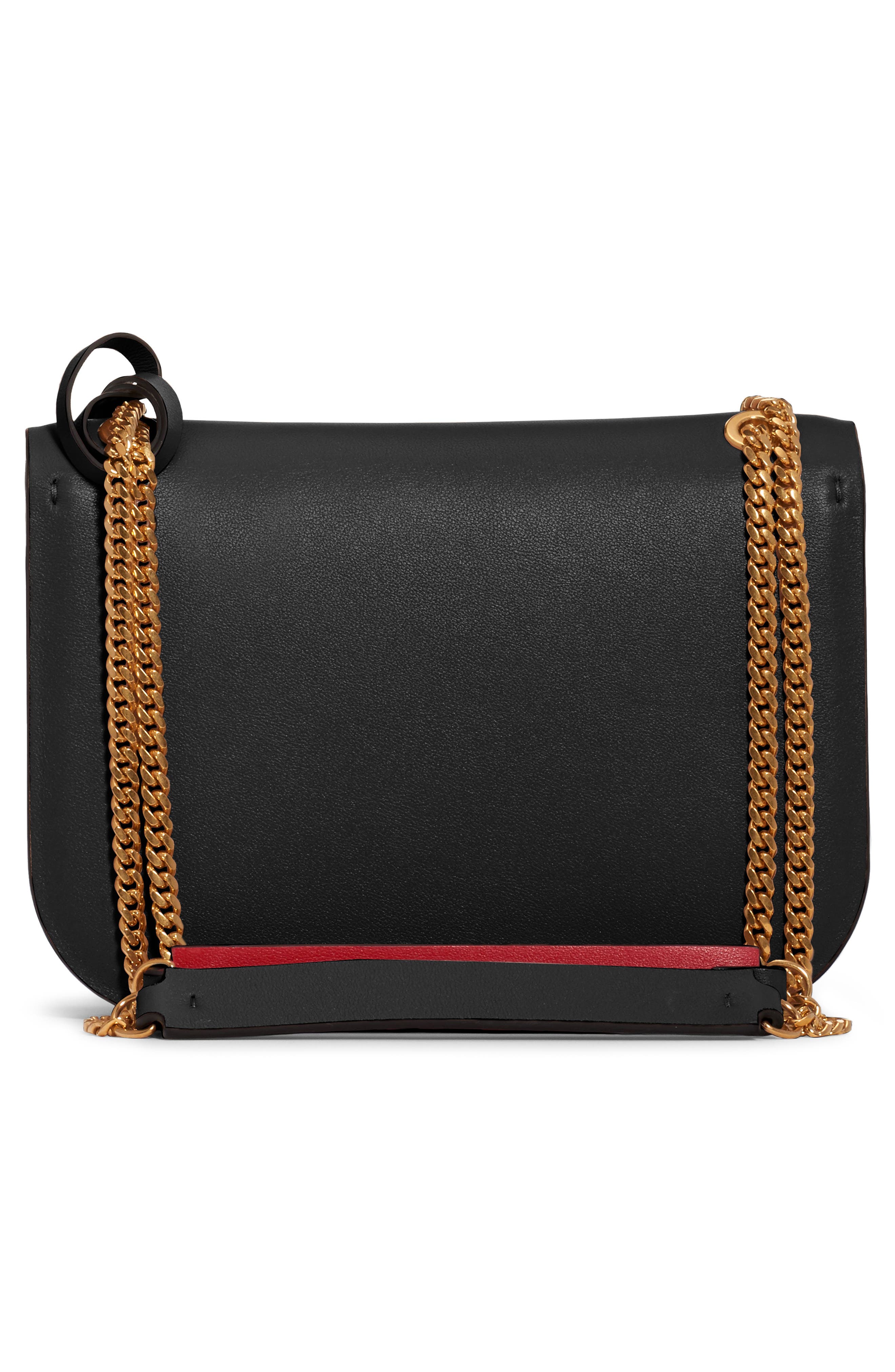 Valentino Garavani Small VLock Chain Calfskin Shoulder Bag, Alternate, color, 