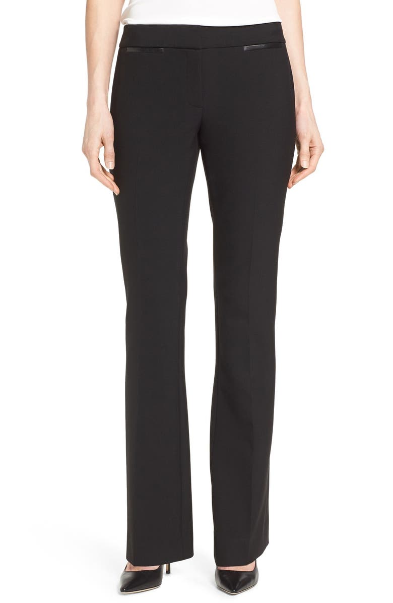 Classiques Entier<sup>®</sup> LEATHER TRIM FLARE PANT, Main, color,