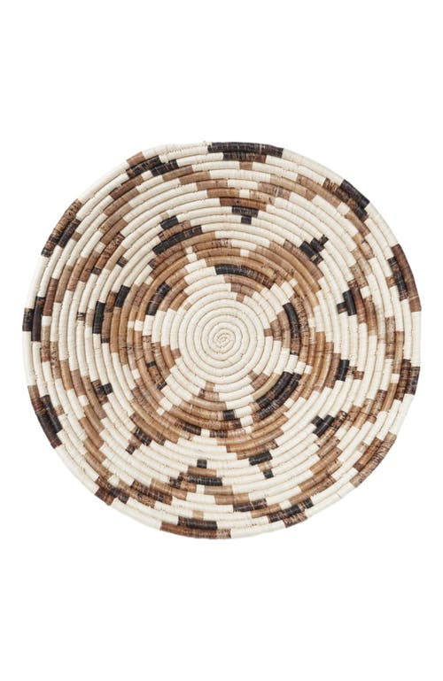 Maadili Collective Large Layered Petal Basket - Banana Fiber in Brown & Natural Fiber  product