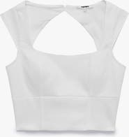 Koton Slim Fit Sleeveless Crop Blouse