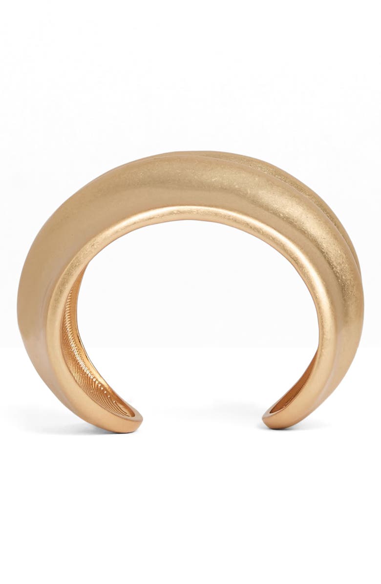 Reiss Sara Sculptural Cuff Bracelet, Alternate, color, Gold Tone
