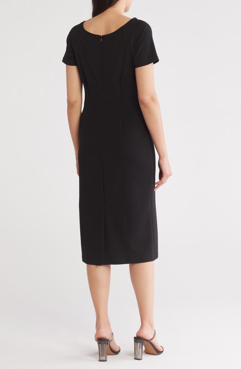 NORDSTROM RACK Short Sleeve Crepe Dress, Alternate, color,