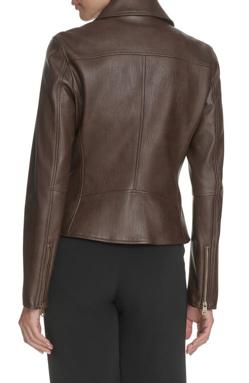 Levi's Racer Faux Leather Jacket In Brown