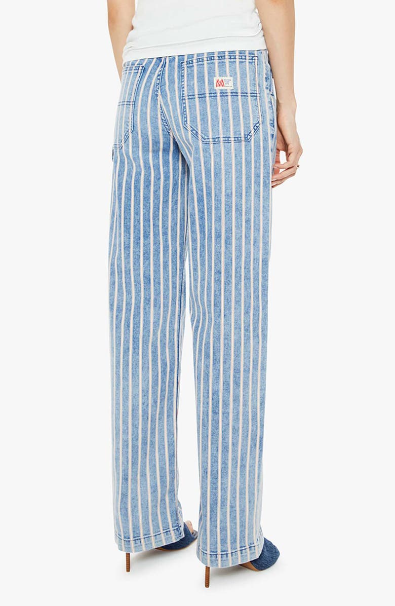 MOTHER The Stud Finder Sneak Stripe Wide Leg Jeans, Alternate, color, I Like That For You