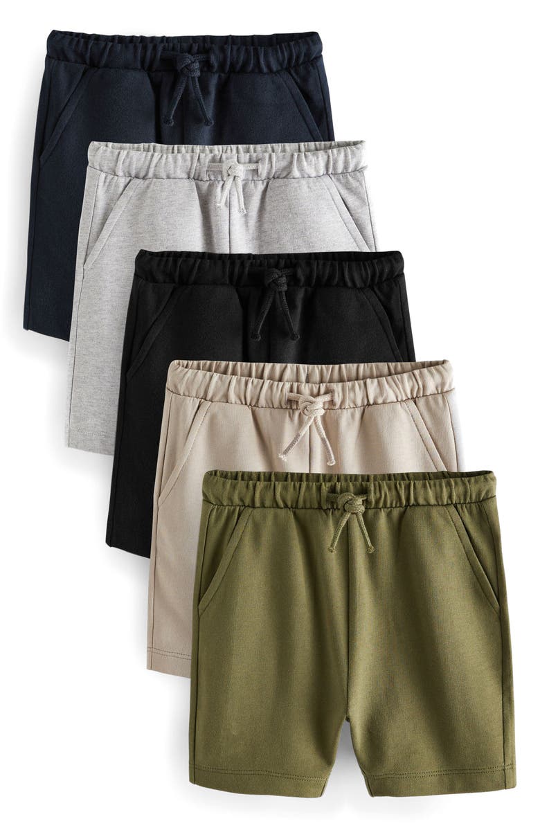 NEXT Kids' Assorted 5-Pack Core Shorts, Main, color, 