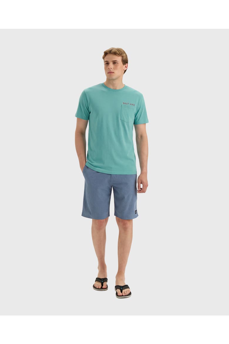 Offshore Catch Short Sleeve Tee, Alternate, color, OCEAN SPRAY