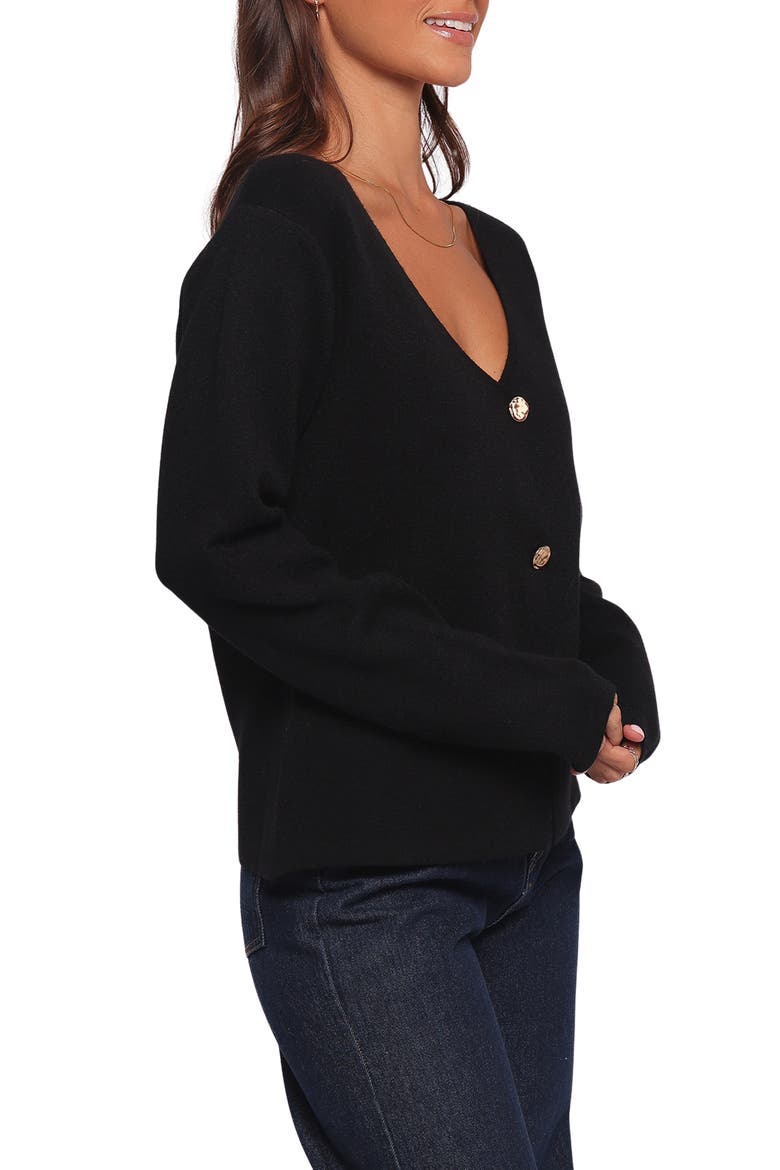 Jett Cardigan, Alternate, color, BLACK