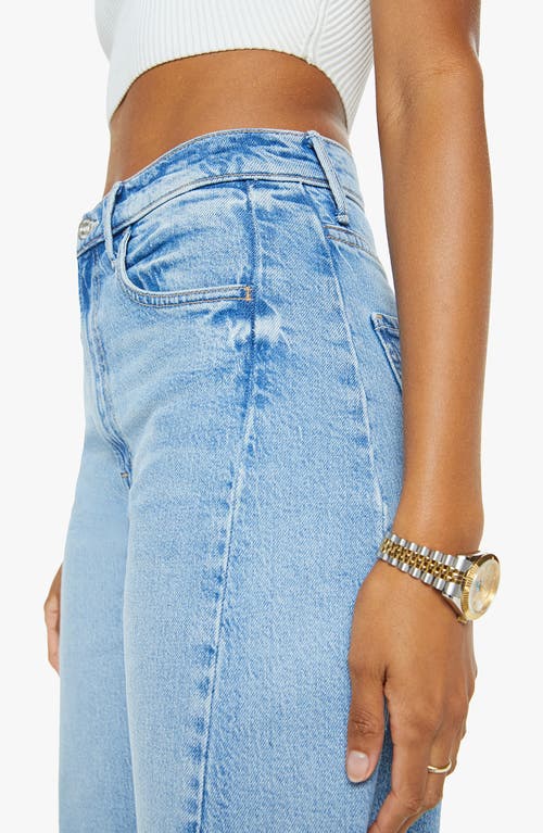 MOTHER MOTHER THE HALF-PIPE FRAYED HEM DENIM BERMUDA SHORTS