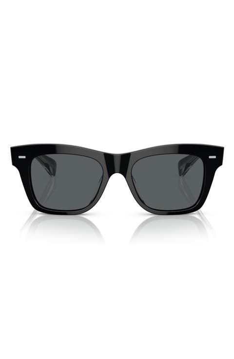 Ms. Oliver 51mm Polarized Square Sunglasses