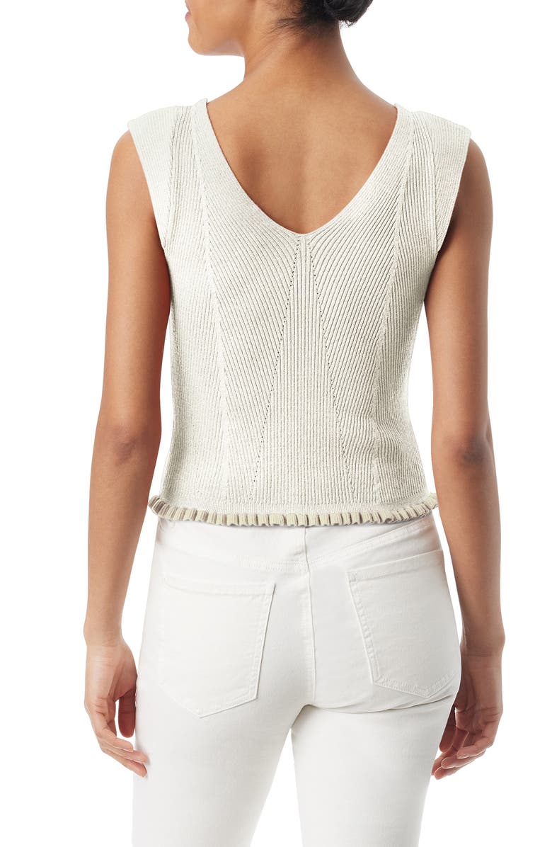 Sam Edelman Lucille Rib Ruffle Hem Sweater Tank, Alternate, color, 
