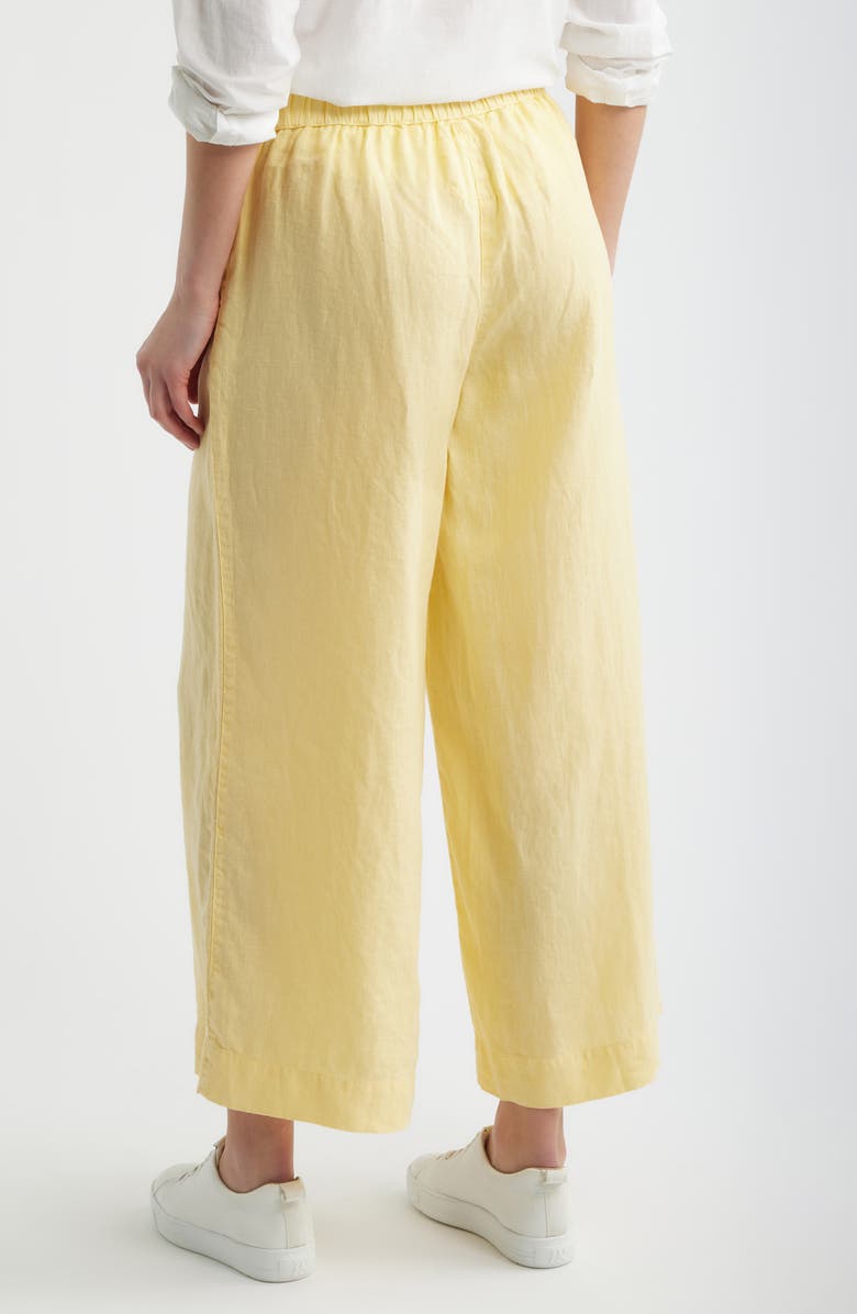 Frank & Eileen Maisie Wide Leg Linen Pants, Alternate, color, Sunshine