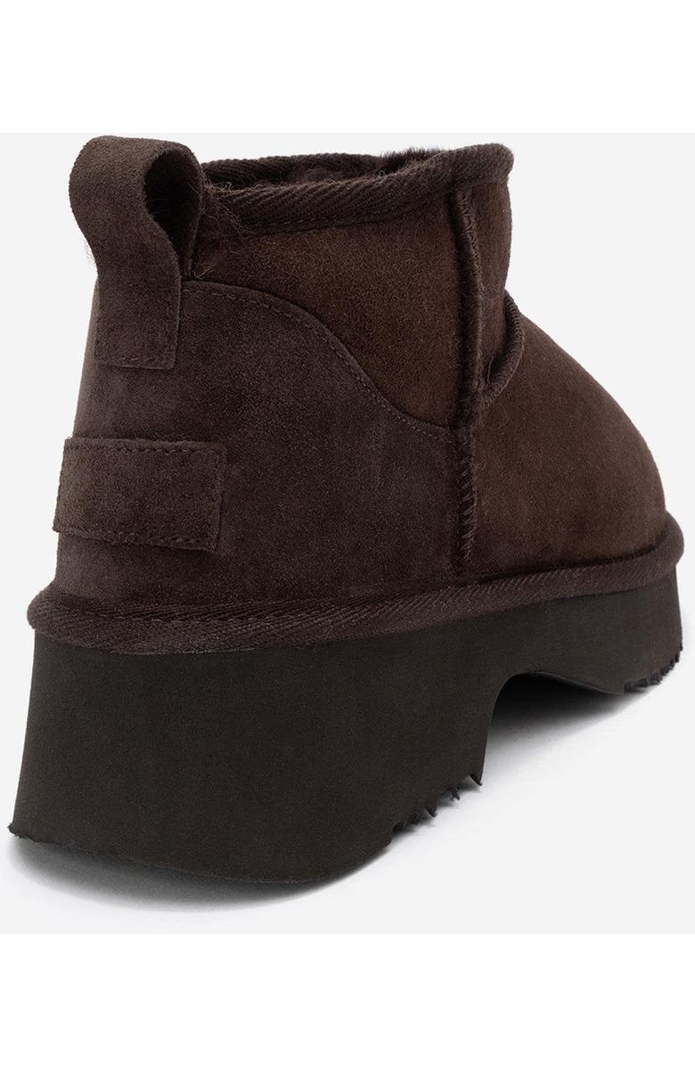 Forever & Always Shoes Ary Leather Platform Boot, Alternate, color, Brown Suede