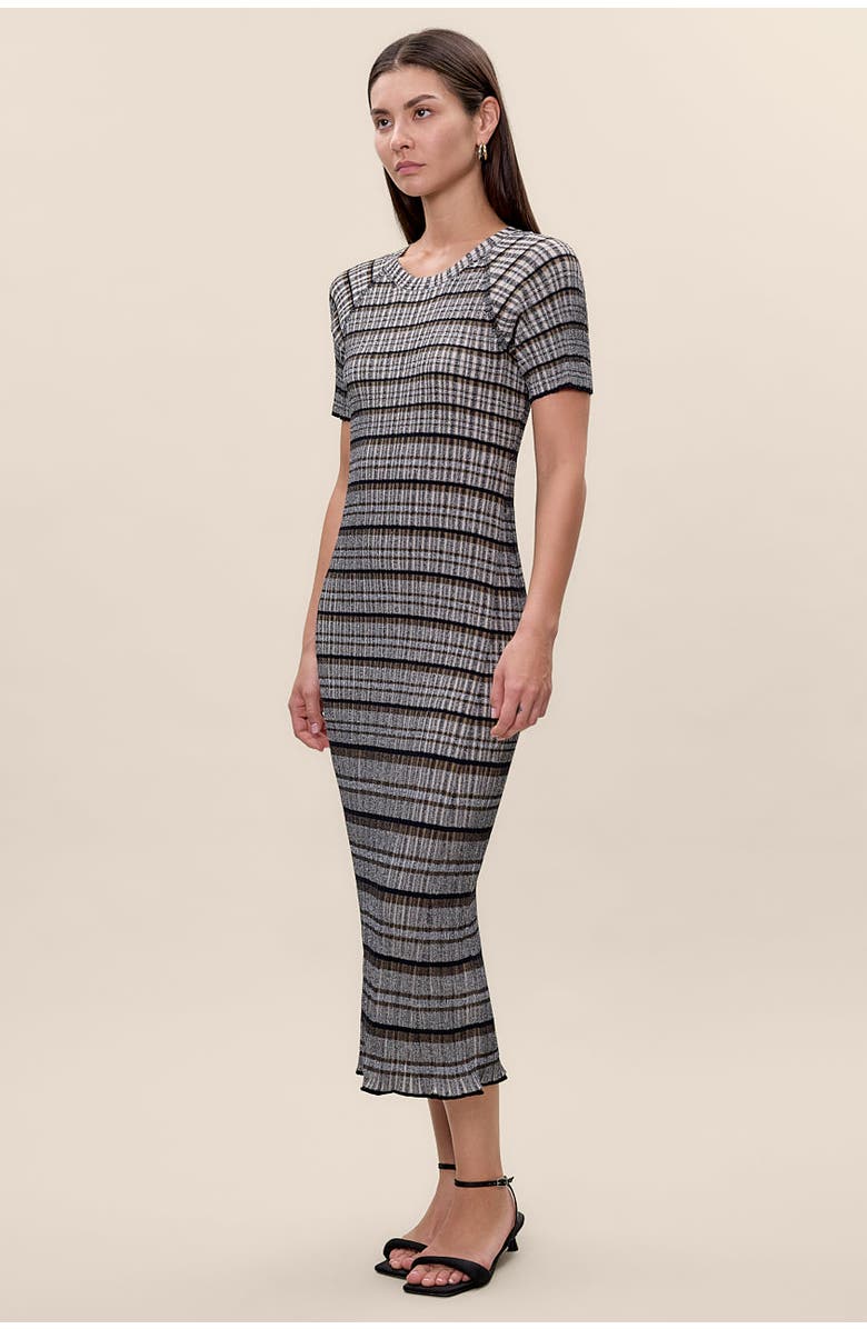 Rebecca Taylor Laine Sweater Dress, Alternate, color, Black Multi