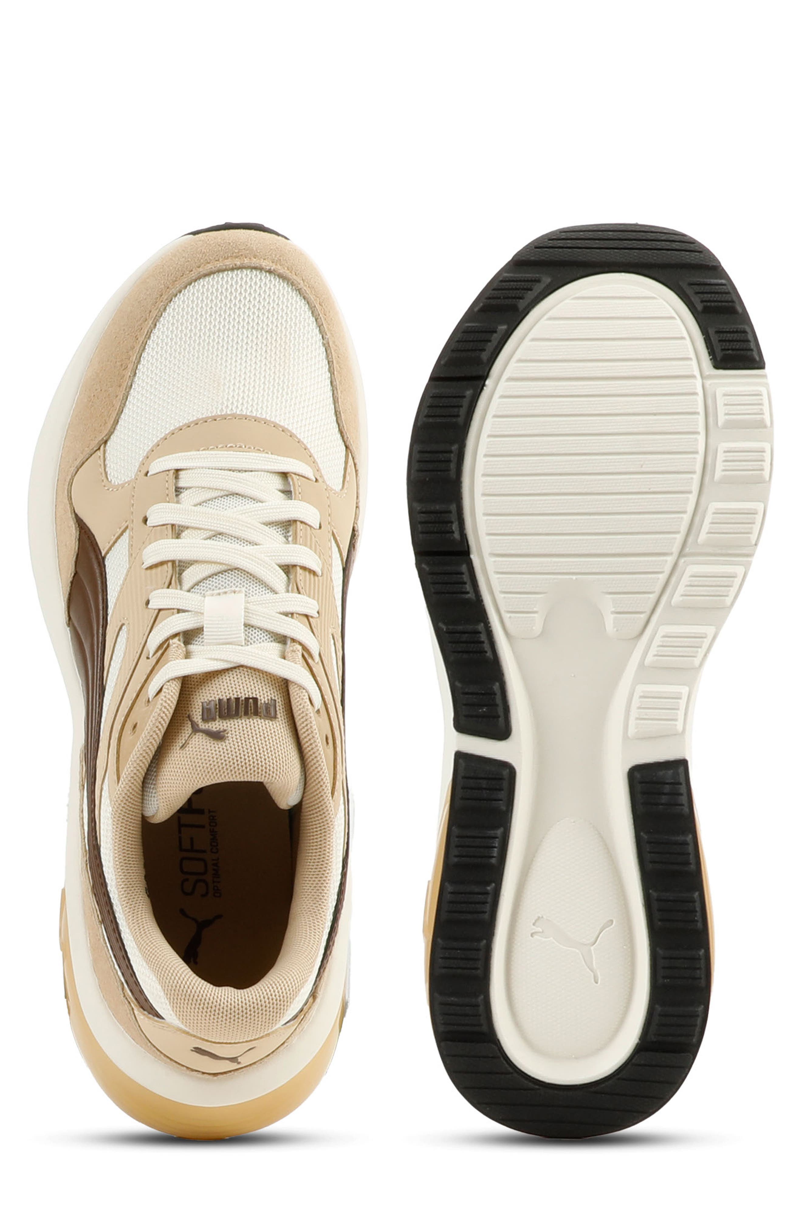Seeker Retro Sneaker, Alternate, color, FROSTED IVORY/ BROWN/ SAND