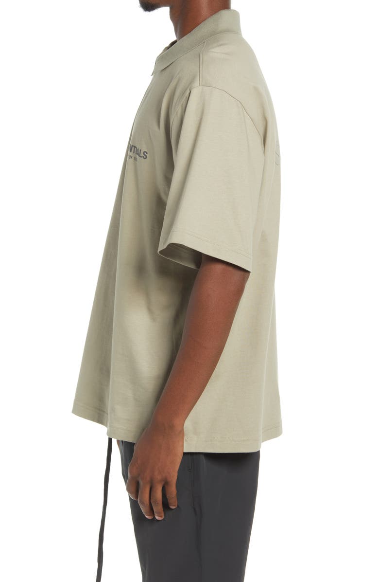 Fear of God Essentials Logo Short Sleeve Polo, Alternate, color, 