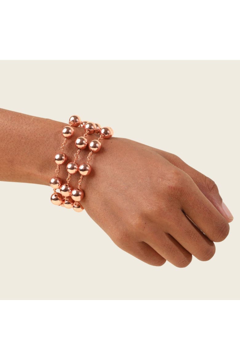 Socialite Hematite Bracelet, Alternate, color, Rose Gold