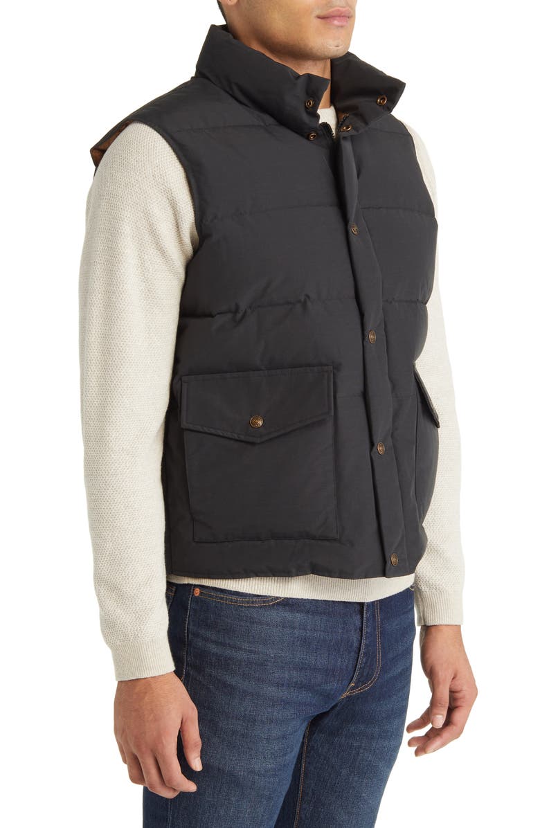 Schott NYC Men's Nylon & Cotton Puffer Vest, Alternate, color, 