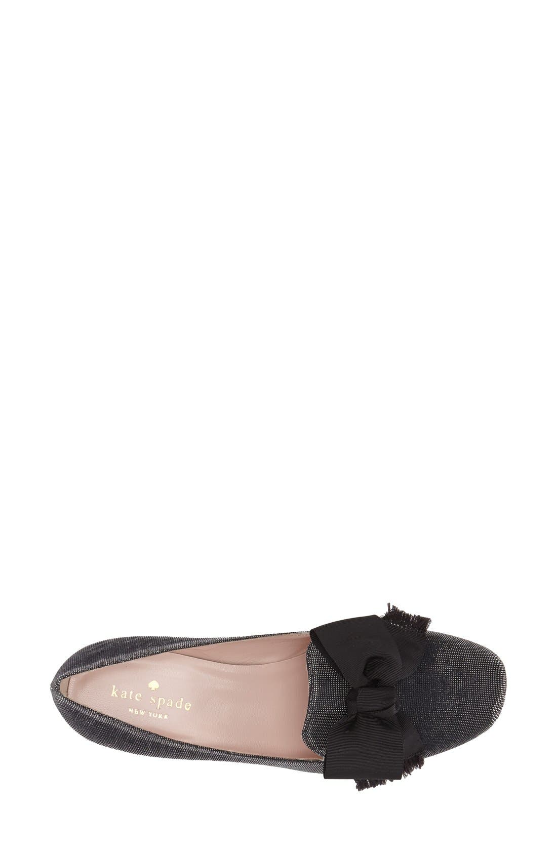 'gino' loafer, Alternate, color, BLACK LUREX
