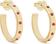 Kate Spade New York set in stone hoop earrings