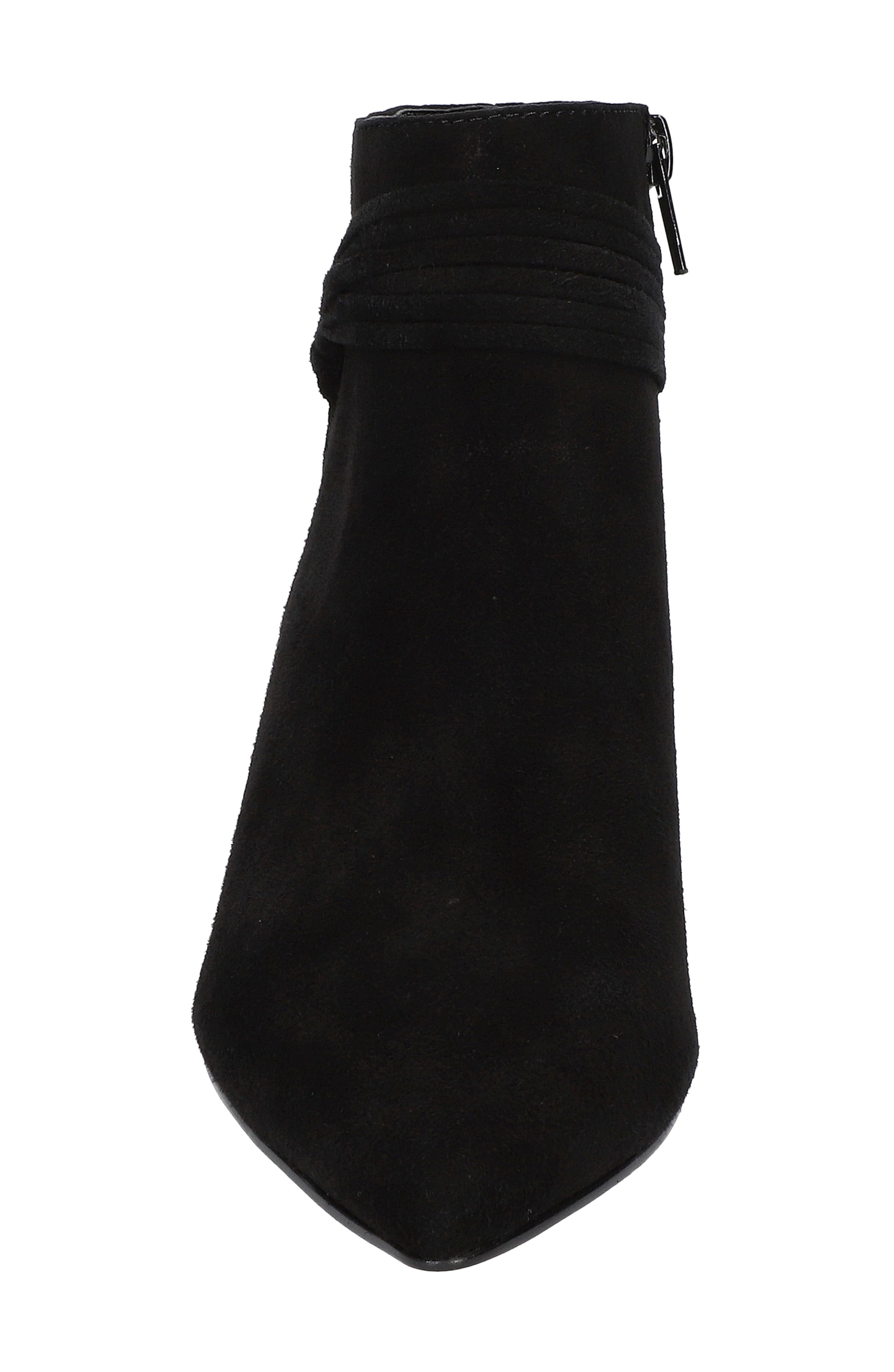 Bella Vita Jani Pointed Toe Bootie, Alternate, color, Black Kidsuede Leather