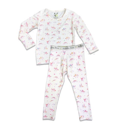 Bellabu Bear Kids' Unicorn Set Of 2 Piece Pajamas In Unicorn