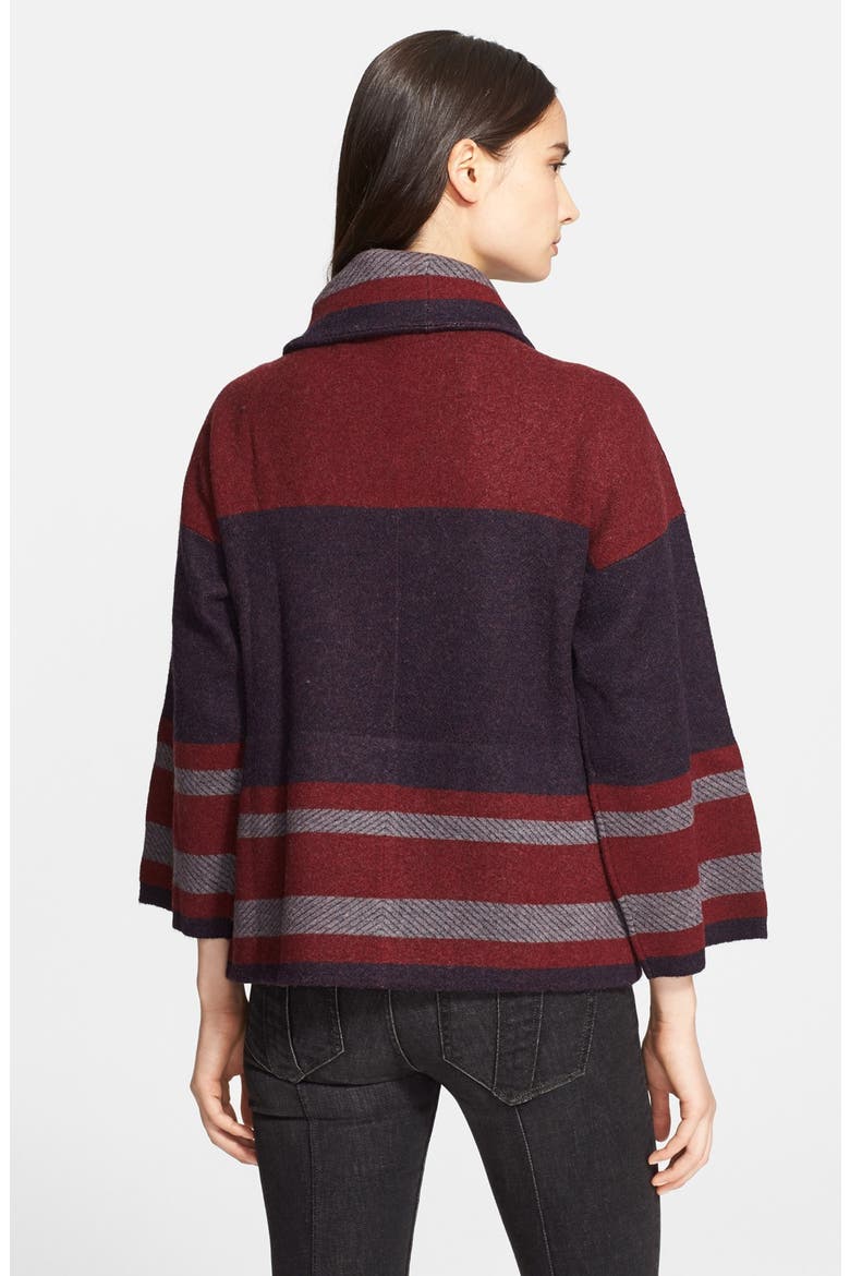 Wool Blend Blanket Wrap, Alternate, color, MILITARY NAVY