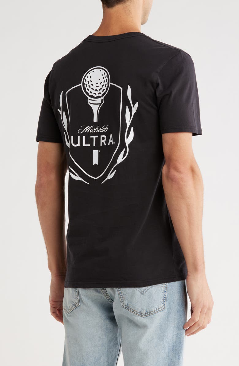 Goodie Two Sleeves Michelob Cotton Graphic T-Shirt, Alternate, color, Black